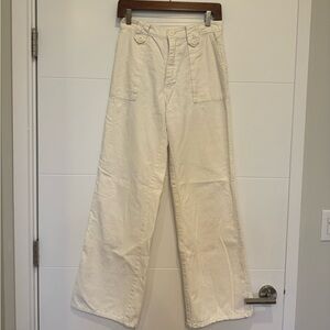 JJ’s of San Francisco vintage retro high waisted white 100% cotton pants